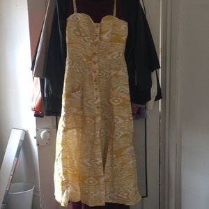 Reformation size 2 yellow button up dress